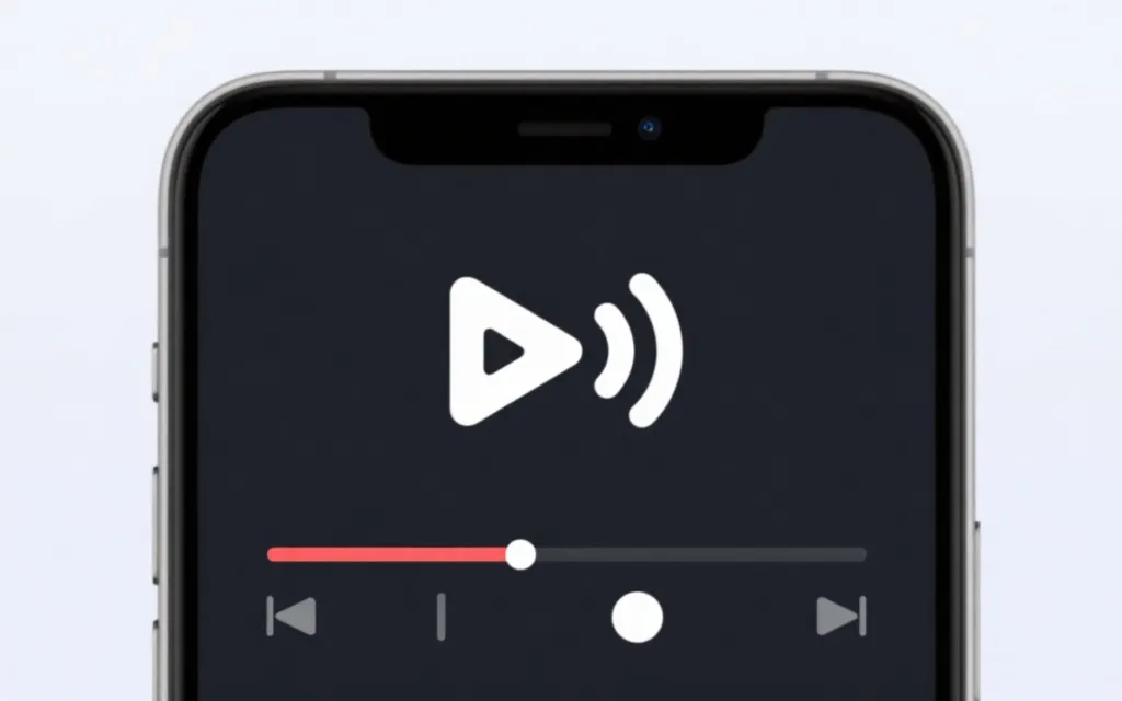 手机视频设置界面与流量管理的可视化概念图